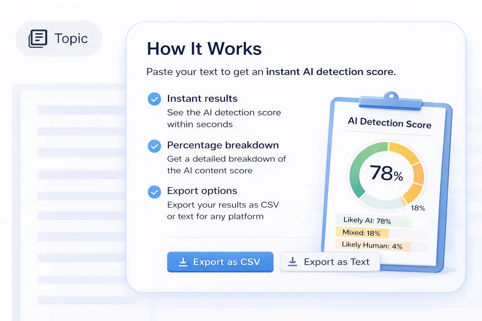 AI Detection Features